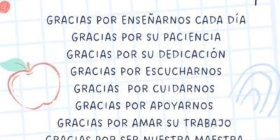 Mis pequeños gigantes celebra: ¡Feliz día del maestro!